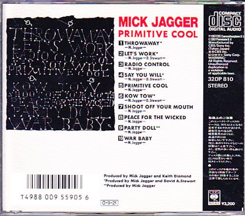 Mick Jagger/ Primitive Coolβ