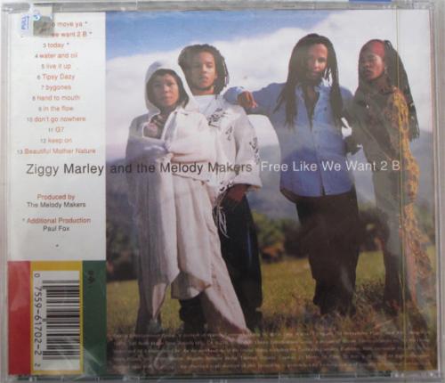 Ziigy Marley And The Melody Makers / Free Like We Want B (USA)β