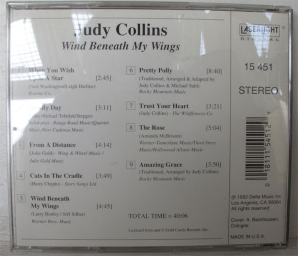 Judy Collins / Wind Benaeth My Wingsβ