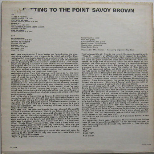Savoy Brown / Getting To The Pointβ
