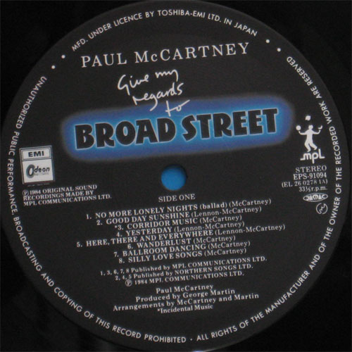 PaulMccartney / Give My Regards To Broad Street(ݥˤβ