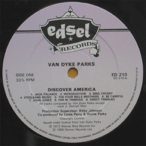 Van Dyke Parks / Discover Americaβ