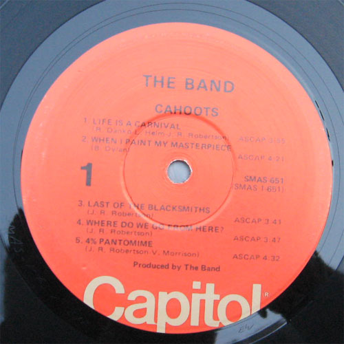 Band, The / Cahoots (Later Issue)β