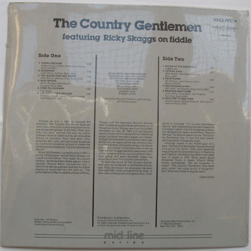 Country Gentlemen,The / The Country Gentleman Featuring Rockey Skaggs On Fiddle(Seald)の画像