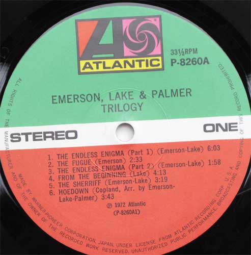 Emerson Lake & Palmer / Trilogyβ