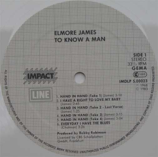 Elmore James / To Know a Man(White Record )β