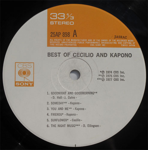 Cecilio & Kapono / Best Of β