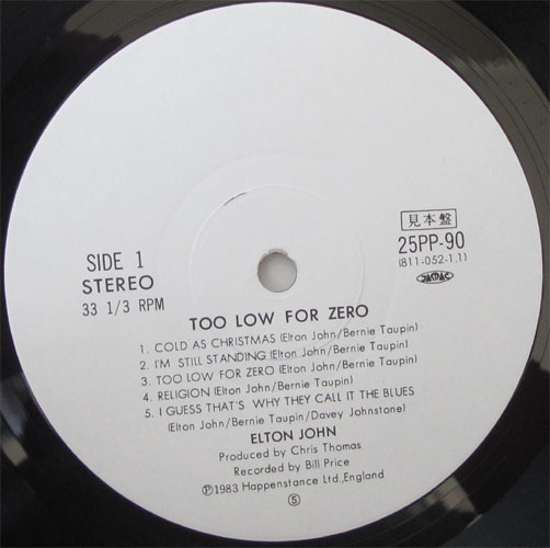 Elton John / Too Low For Zeroβ