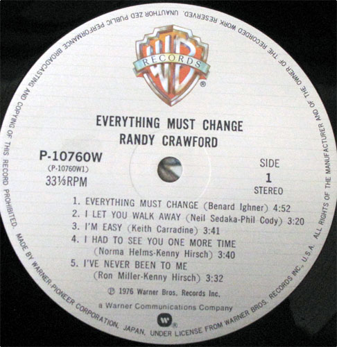 Randy Crawford / EveryThing Must Changeβ