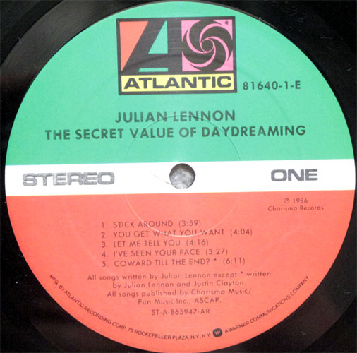 Julian Lennon / The Secret Value of Daydreaming( In Shrink )β