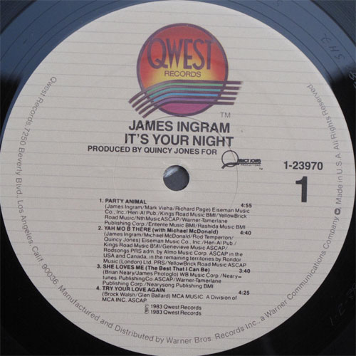 James Ingram / It's Your Night (In Shrink)β