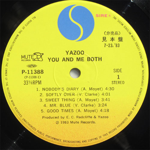 Yazoo / You And Me Bothβ