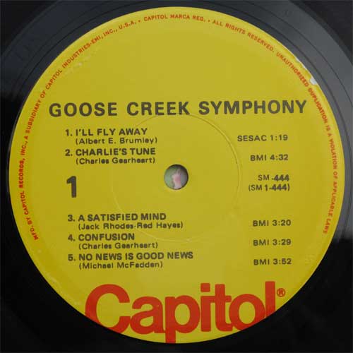 Goose Creek Symphony / est. 1970 (Later Issue)の画像