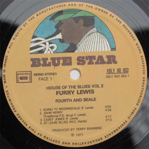 Furry Lewis / House Of The Blues Vol.2Fourth And Bealeβ
