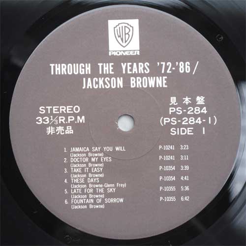 Jackson Browne / Through The Year '72-'86β