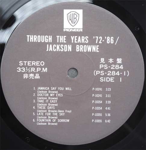 Jackson Browne / Through　The Year '72-'86の画像