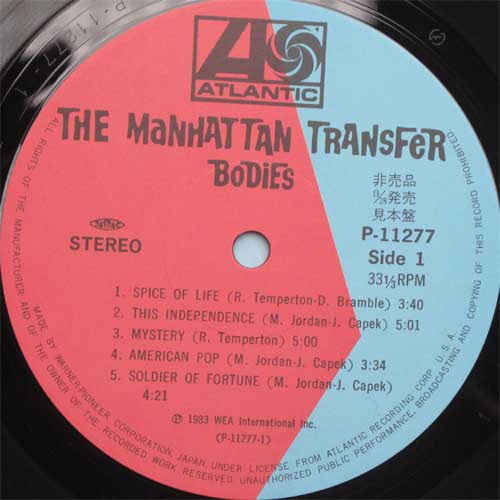 Manhattan Teansfer / Body And Soulsβ
