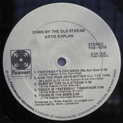 Artie Kaplan / Down By The Old Streamの画像