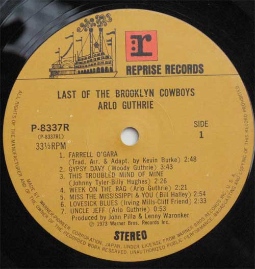 Arlo Guthrie / Last Of The Brooklyn Cowboys (JP աˤβ