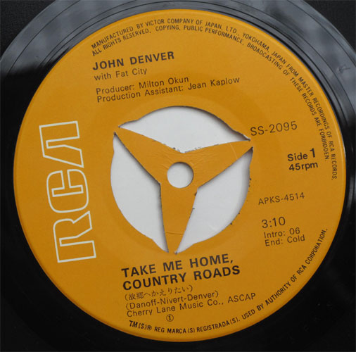 John Denver / Take Me Home, Country Roadsβ