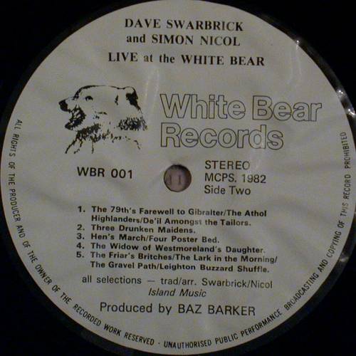 Dave Swarbrick - Simon Nicole / Live At The White Bearβ
