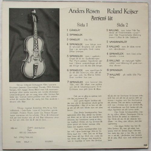 Anders Rosen & Roland Keijser / Forsens Latβ