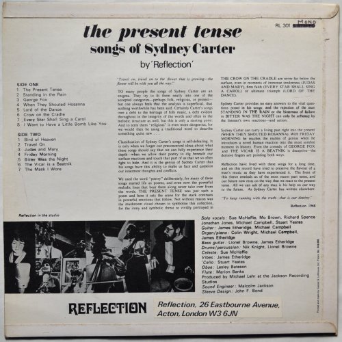 Reflection / The Present Tense ...Songs Of Sydney Carter (Mono)β