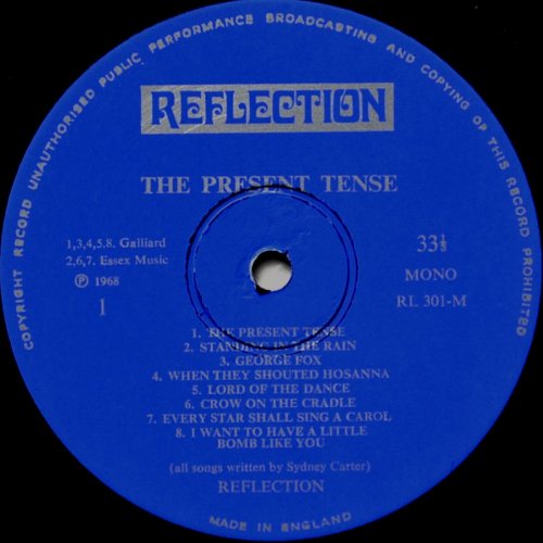 Reflection / The Present Tense ...Songs Of Sydney Carter (Mono)β