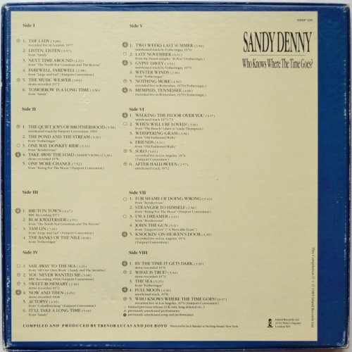 Sandy Denny / Who Knows Where The Time Goes? (4LPs Box UK Matrix-1)β