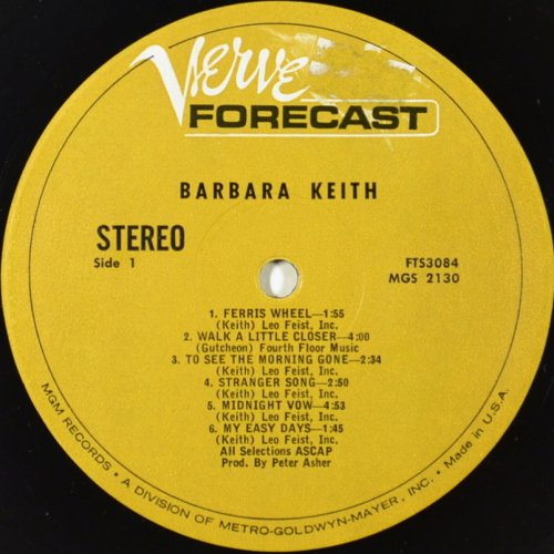 Barbara Keith / Barbara Keith (Verve 1st)β