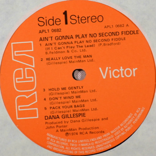 Dana Gillespie / Ain't Gonna Play No Second Fiddle (UK Matrix-1)β