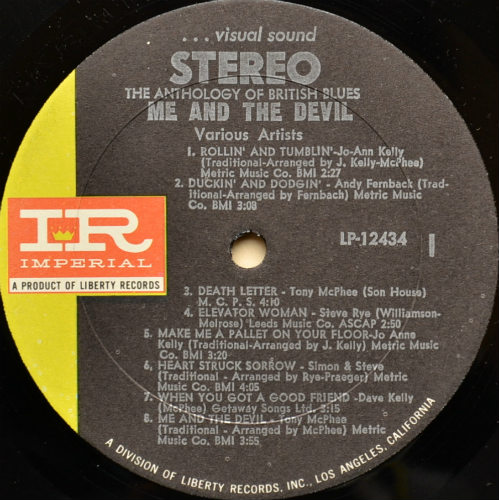 V.A. (Tony McPhee, Jo Ann Kelly etc...) / Me And The Devil (US)β