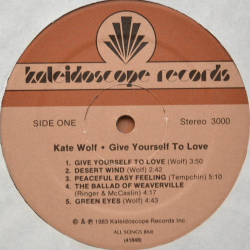 Kate Wolf / Give Yourself To Love (Live)β