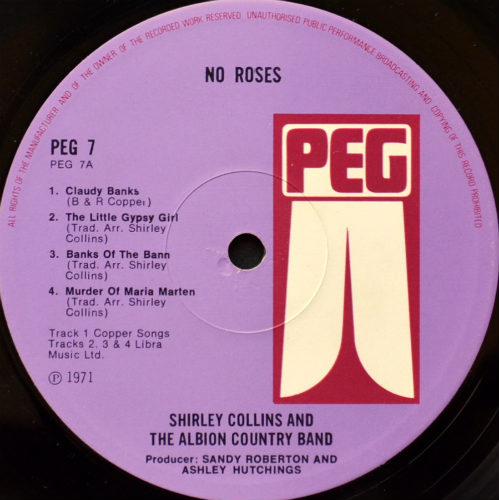 Shirley Collins And The Albion Country Band / No Roses (