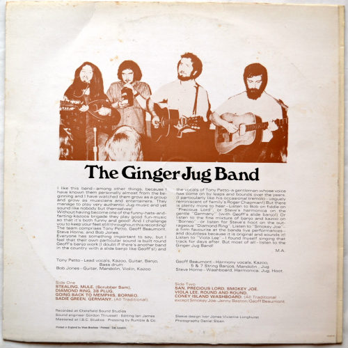 Ginger Jug Band. The / Sameβ