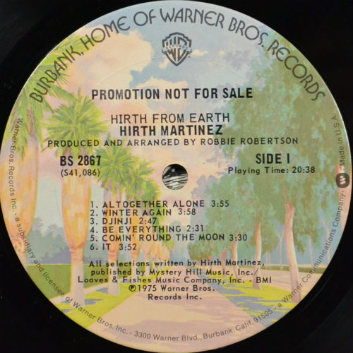 Hirth Martinez / Hirth From Earth (Promo In Shrink w/Booklet)β