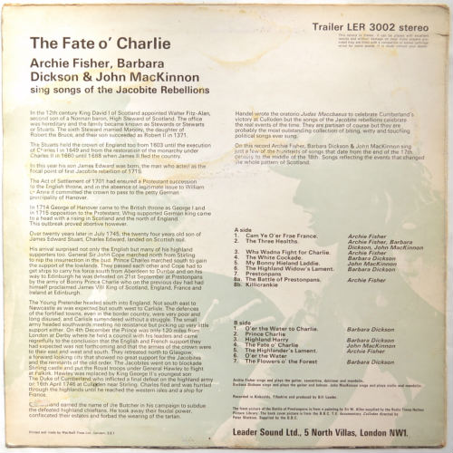 Archie Fisher, Barbara Dickson & John MacKinnon / The Fate O