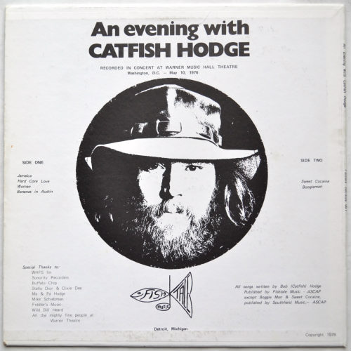 Catfish Hodge / An Evening With Catfish Hodge (Live)β