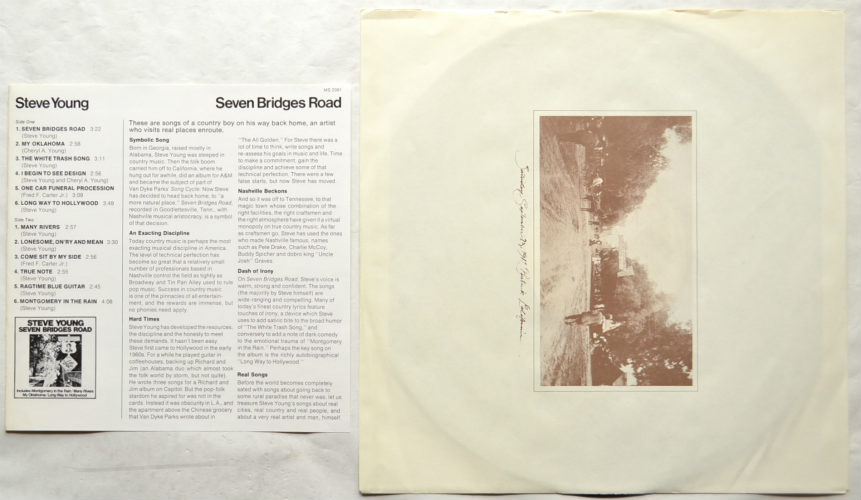 Steve Young / Seven Bridges Road (In Shrink Rare Promo w/Promo Sheet)β