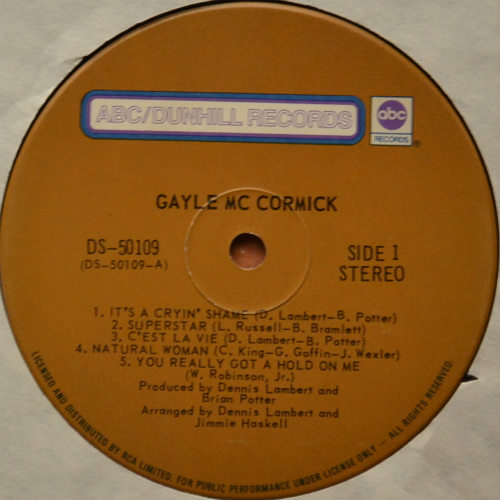 Gayle McCormick / Gayle McCormickβ