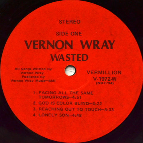 Vernon Wray / Wasted (Rare Original)β
