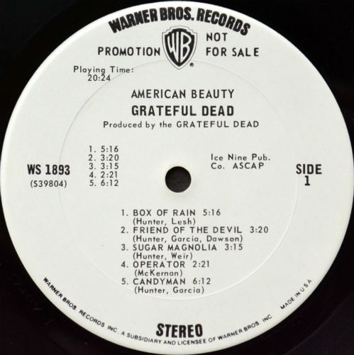 Grateful Dead / American Beauty (White Label Promo!!!)β