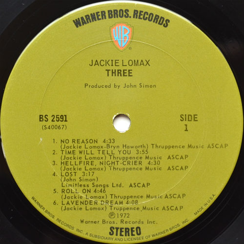 Jackie Lomax / Threeβ