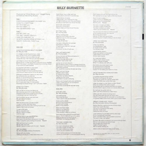 Billy Burnette / Billy Burnette (1st)β
