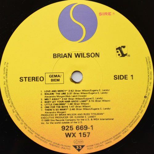 Brian Wilson / Brian Wilson (Promo)β