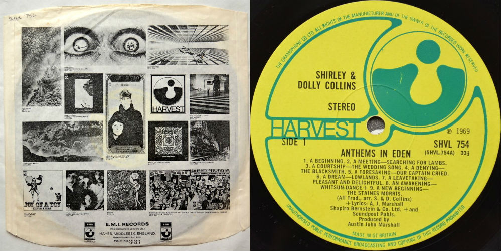 Shirley & Dolly Collins / Anthems in Eden (UK)β