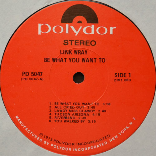 Link Wray / Be What You Want Toβ