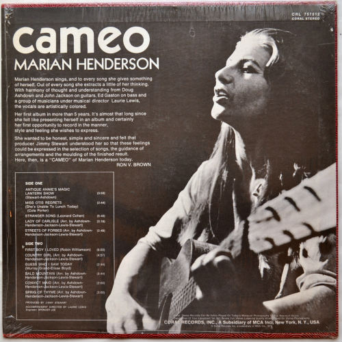 Marian Henderson / Cameo (In Shrink)β