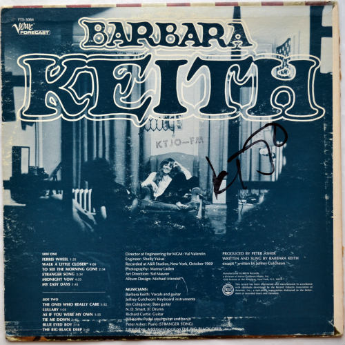 Barbara Keith / Barbara Keith (Verve 1st Promo)β