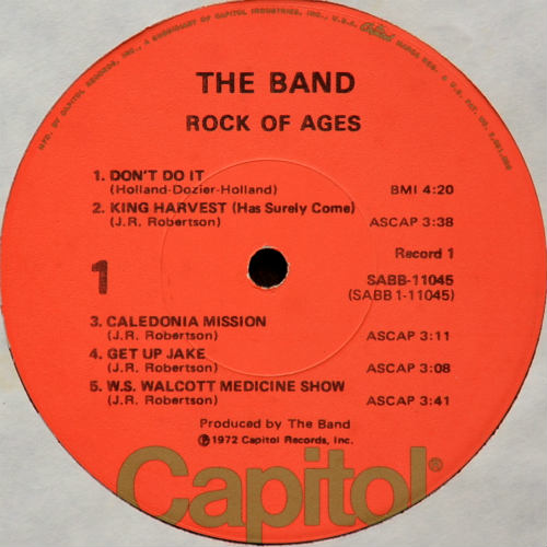 Band, The / Rock Of Agesβ